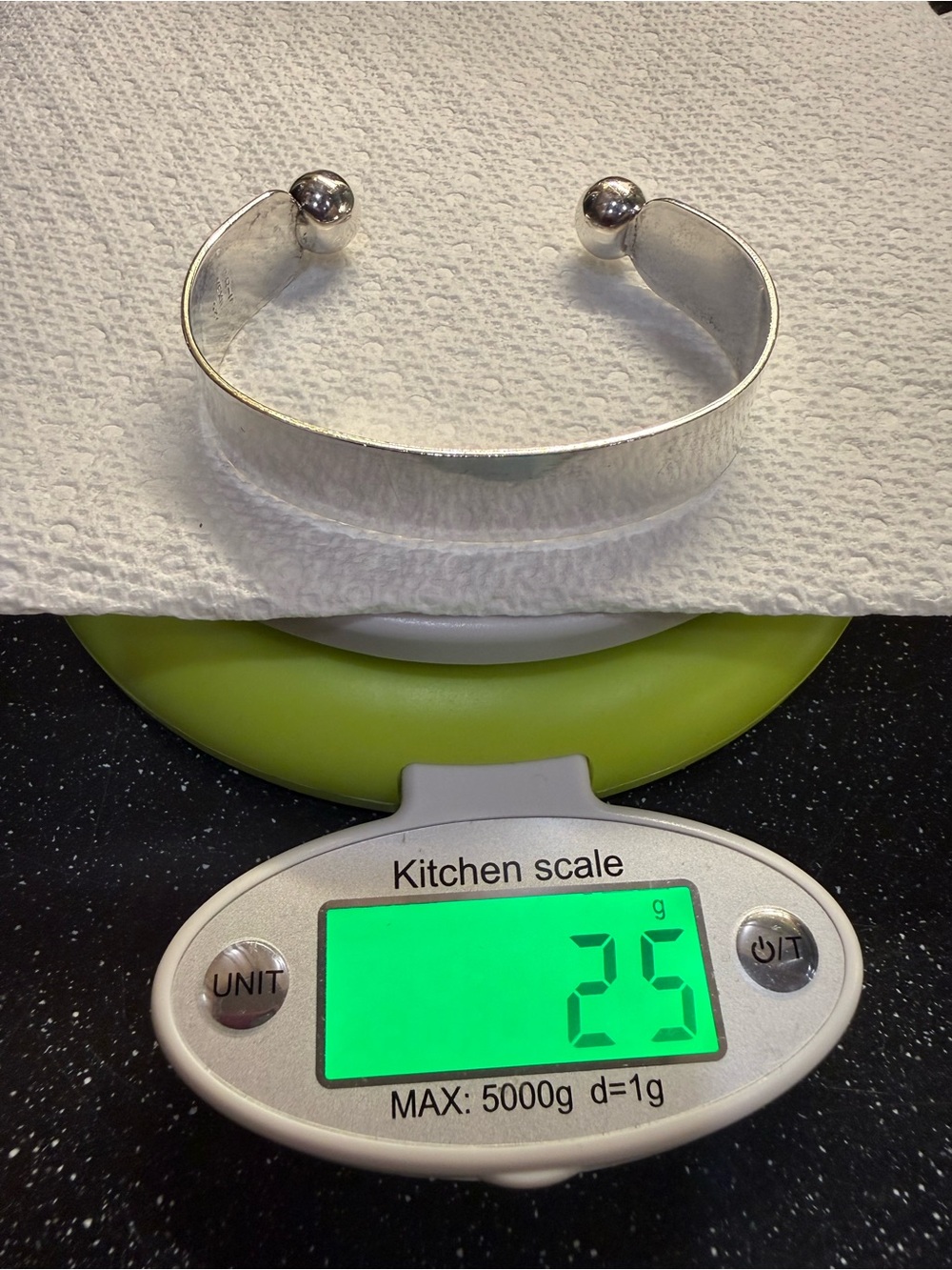 Vintage Taxco Mexico 925 Sterling Silver Modernist Ball Cuff Bracelet 25g - Picture 11 of 11